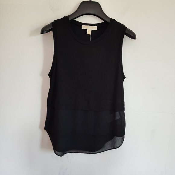 Ladies SZ P Michael Michael Kors Black Sleeveless Knit Top - Picture 1 of 5